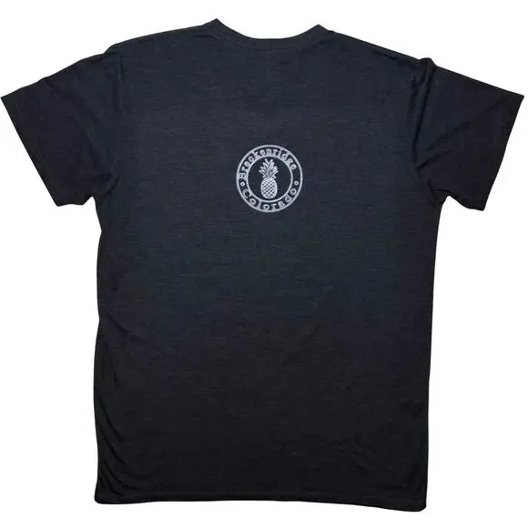 Platinum Delta Apparel Graphic T-Shirt V-Neck Mens Size Large Gray - Picture 2 of 7